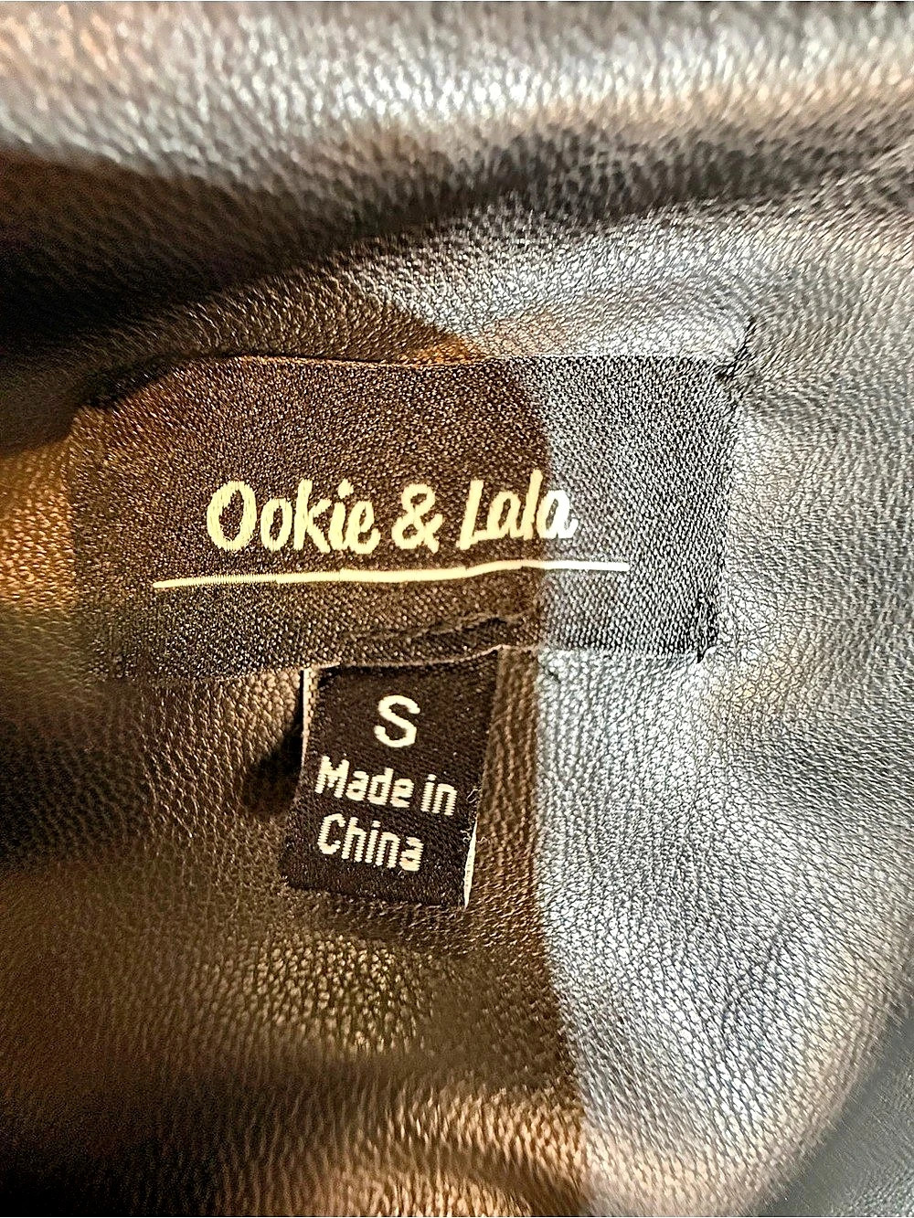 Ookie & Lola Faux Leather Leggings Black Small - great for Halloween - Picture 2 of 2